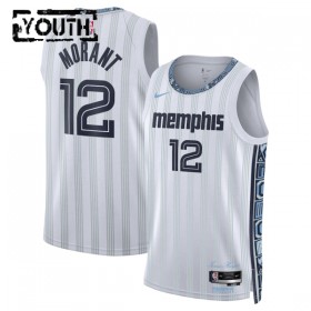 Maillot Enfant Memphis Grizzlies Ja Morant 2025-26 Nike City Edition Gris Swingman